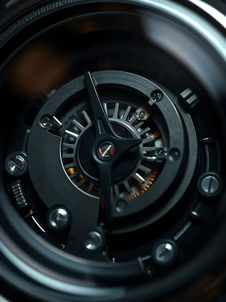 A macro photograph of a high-quality mechanical watch moveme